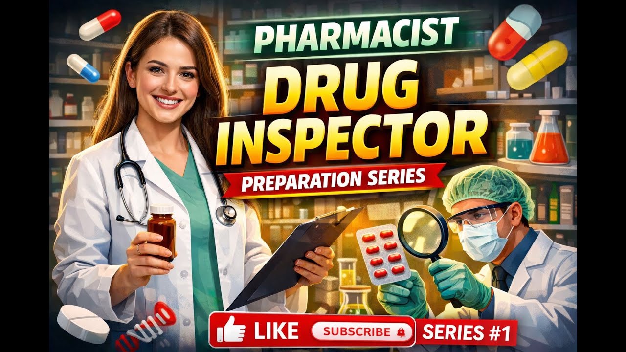 Class-3 Pharmacist and Drug Inspector (DI), GPAT  preparation Series - MCQ with explanation