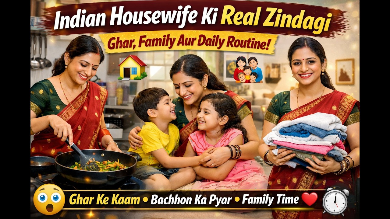 “Indian Housewife Ki Real Zindagi | Ghar, Family Aur Daily Routine Vlog”