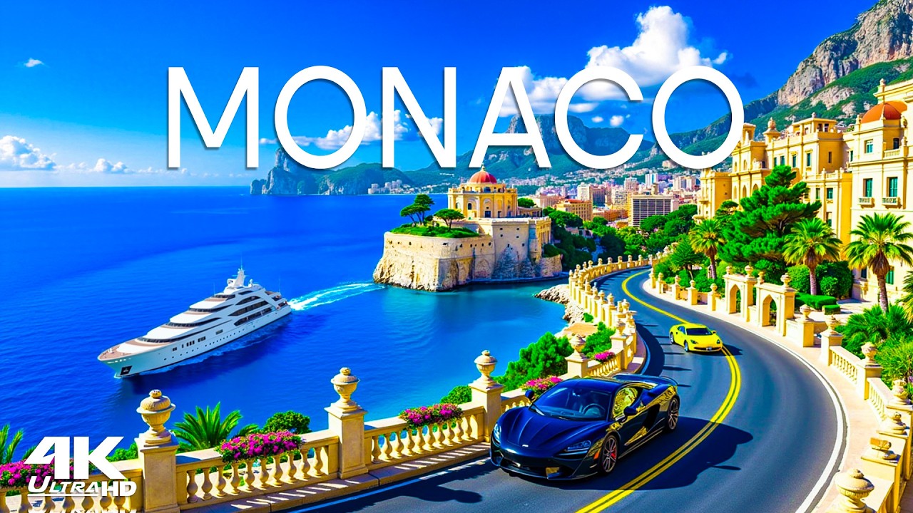 Monaco 4K Drone Footage 🇲🇨 Deep House 2026 Luxury Chill Mix  Yacht & Riviera Vibes 🎶