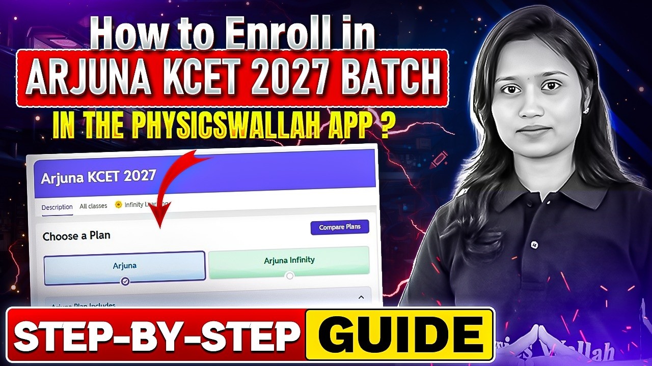 Arjuna KCET 2027 Batch Enrollment Process | PW App Step-by-Step Guide 📲 | Class 11th