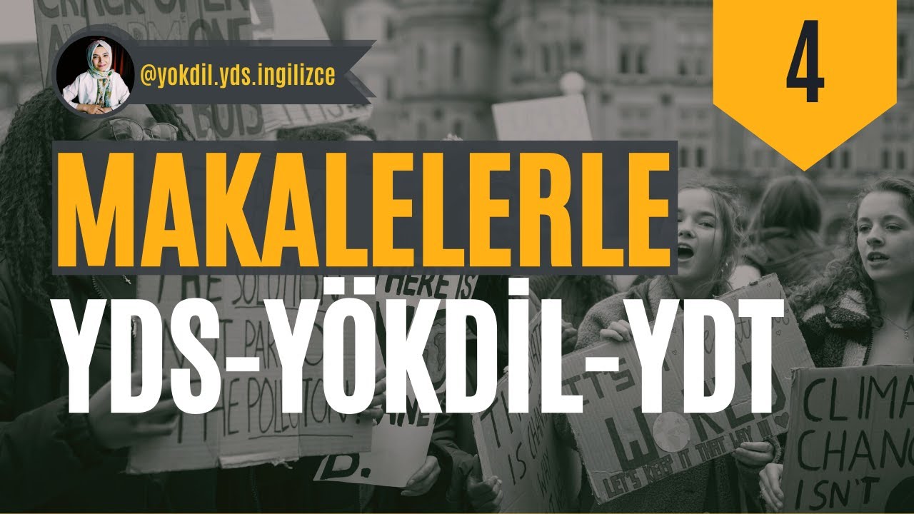 YDS - YÖKDİL - YDT İÇİN İNGİLİZCE MAKALE NASIL OKUNUR? (PARAGRAF VE KELİME SORULARI TAKTİKLER)