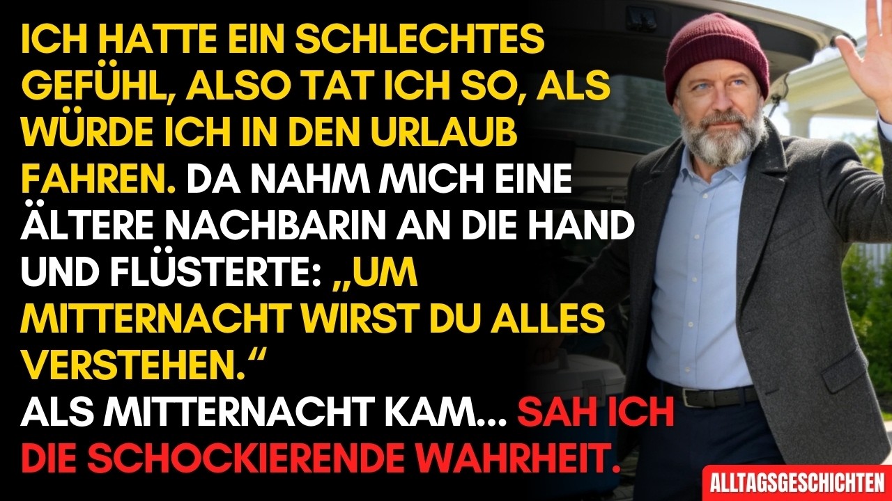 Ich tat so, als wäre ich im Urlaub und beobachtete mein Haus – um Mitternacht sah ich die Wahrheit..