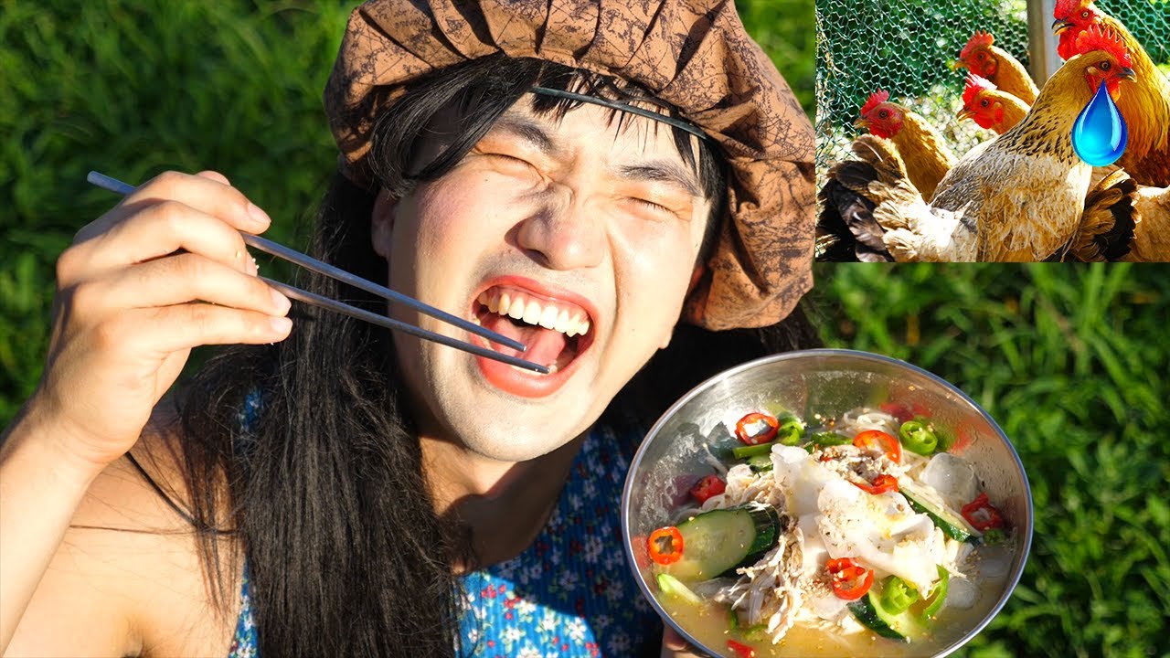 새콤달콤 시원한 닭 국수, 초계국수 해먹깅! | [동숙이] (레시피&먹방) Cold Chicken Noodle Soup