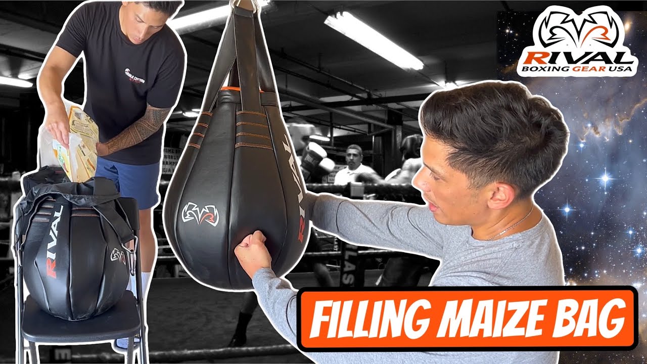 Filling Rival Maize Bag With CORN!!- THIS BAG FEELS AMAZING TO PUNCH!!