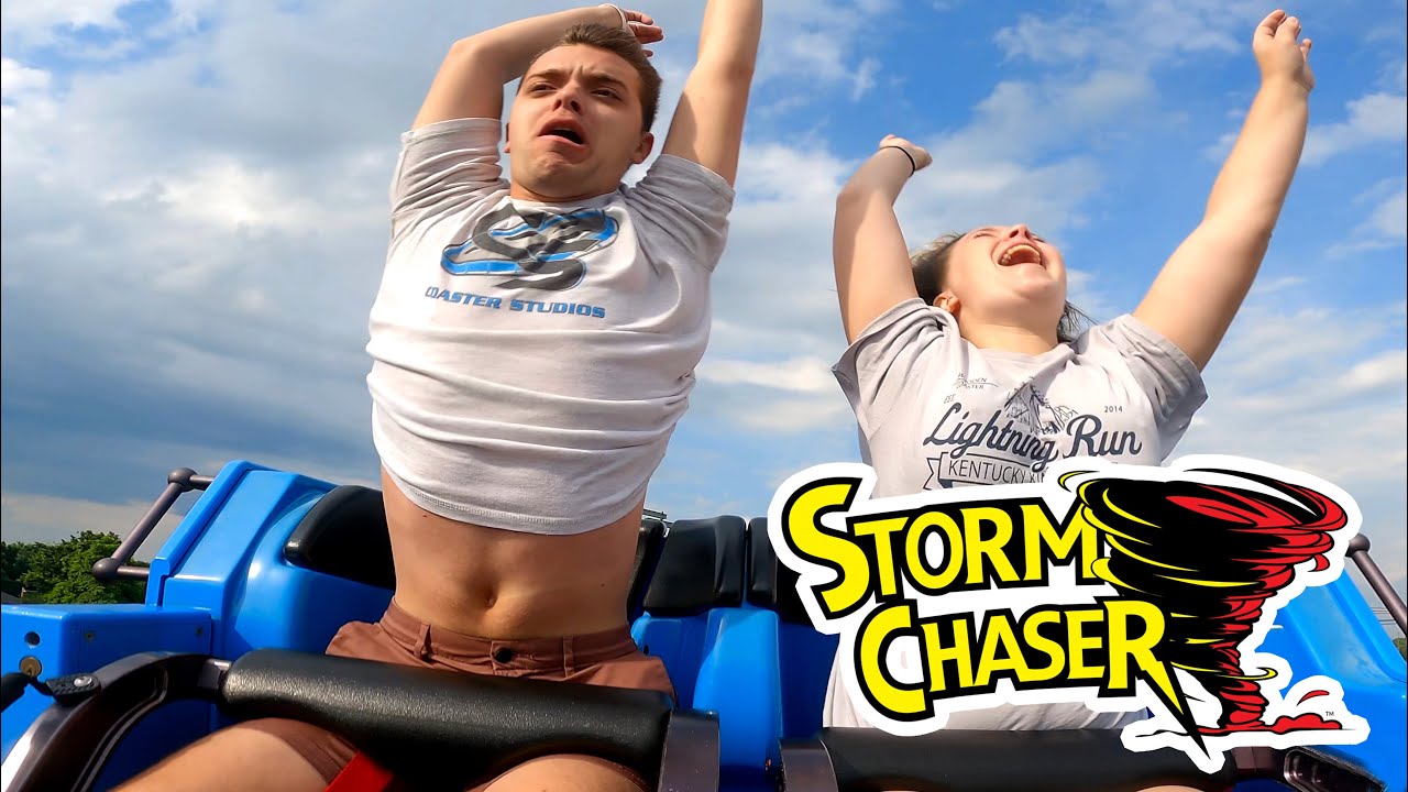 Riding one of the Most Aggressive Coasters in the World! Storm Chaser at Kentucky Kingdom!