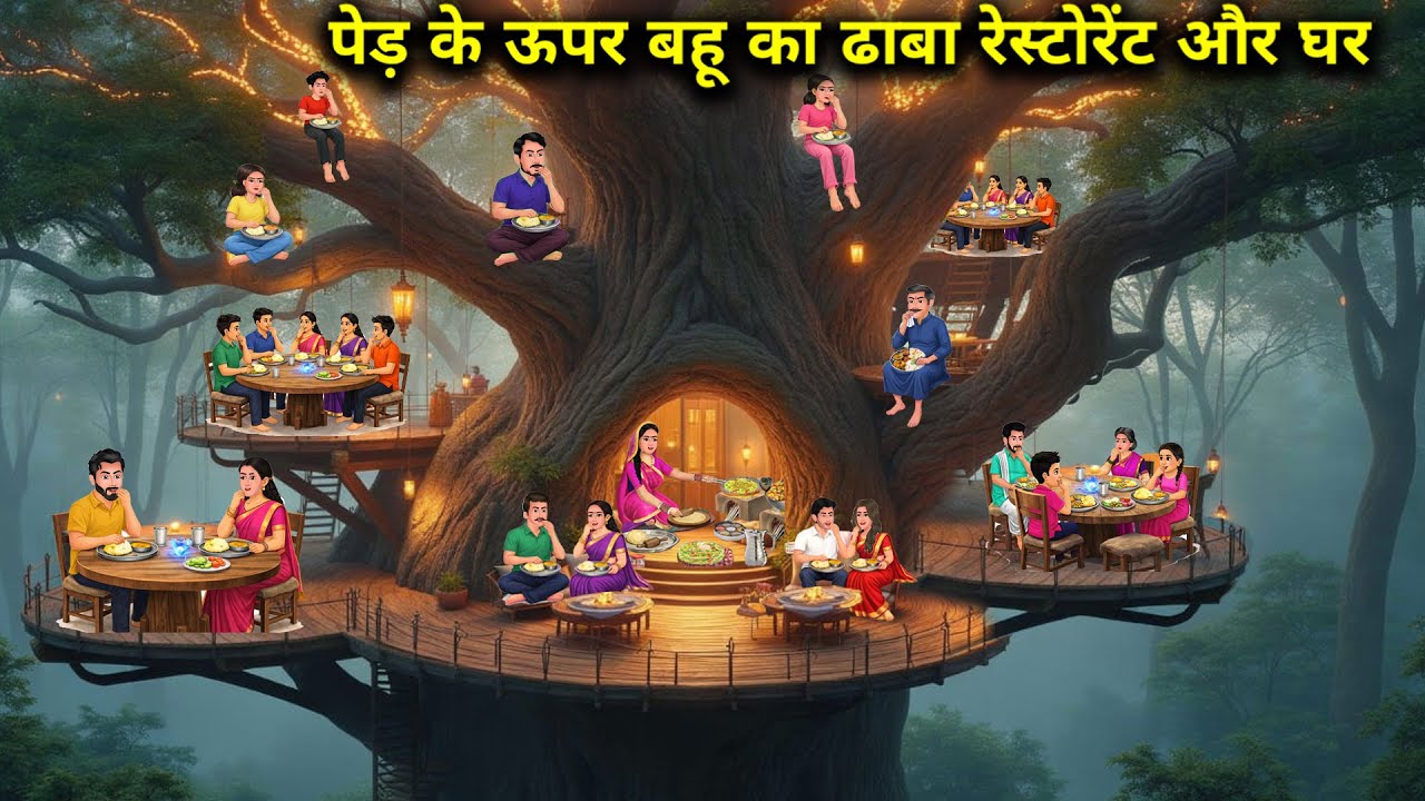 "पेड़ के ऊपर बहू का ढाबा रेस्टोरेंट और घर | In Law’s Dhaba Restaurant And Home Built On A Tree"