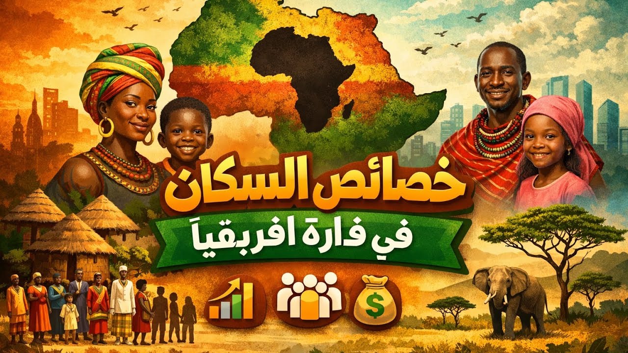 دراسات إجتماعية أولى إعدادى الوحدة الأولى الدرس الثاني خصائص السكان فى أفريقيا الجزء الثاني ترم ثاني