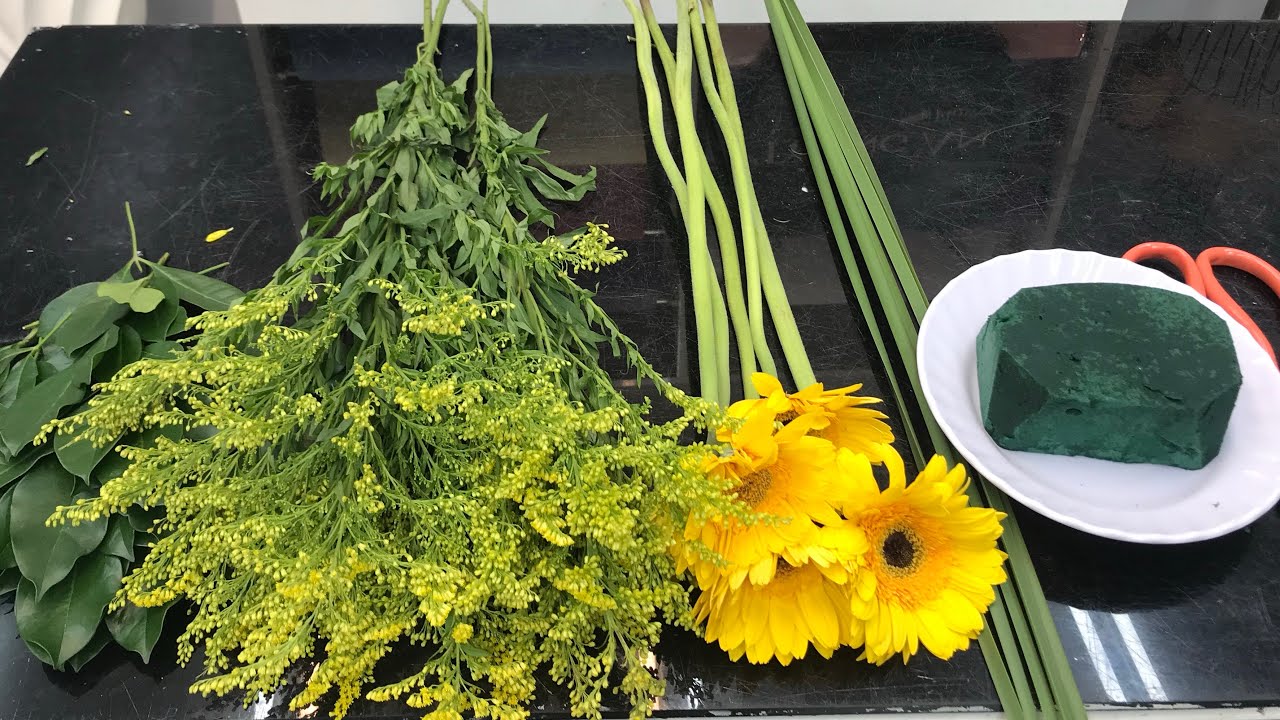 Cắm bình hoa đồng tiền thật đơn giản | gerbera flower | hoa tươi Tường An