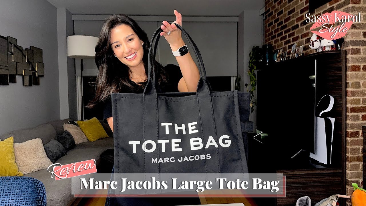 Review: Marc Jacobs Large Tote Bag | What It Looks Like + What Fits Inside + Try On