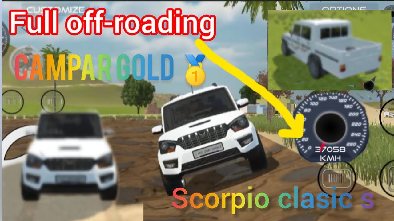 SCORPIO SE FULL OFF-ROADING KIYA 😈🔥 AND CAMPAR Gold 🥇 KISD ME FULL OFF-ROADING KIYA 😈