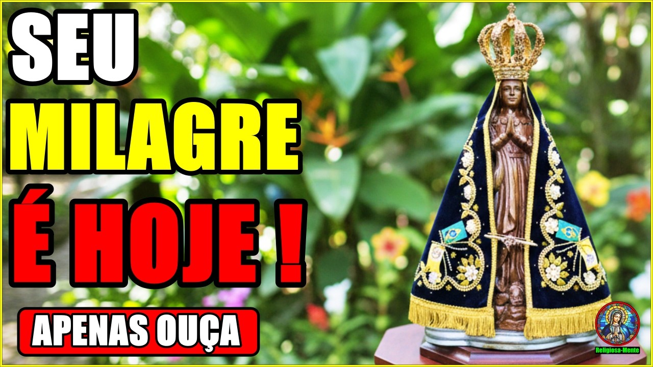 REZE AGORA E RECEBA SEU MILAGRE HOJE | ORAÇÃO PODEROSA A NOSSA SENHORA APARECIDA