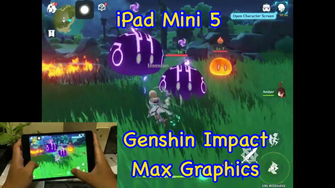 Great Small iPad! iPad Mini 5 Genshin Impact Test in 2024 Max Graphics 60FPS!