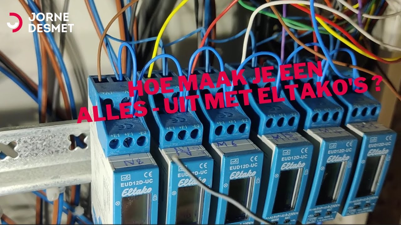 Hoe maak je een alles - uit knop met eltako's in een bestaande installatie?