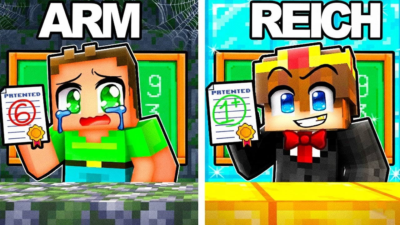 ARMER Billy vs REICHER Semlaki wer ist der Bessere Schüler in Minecraft!