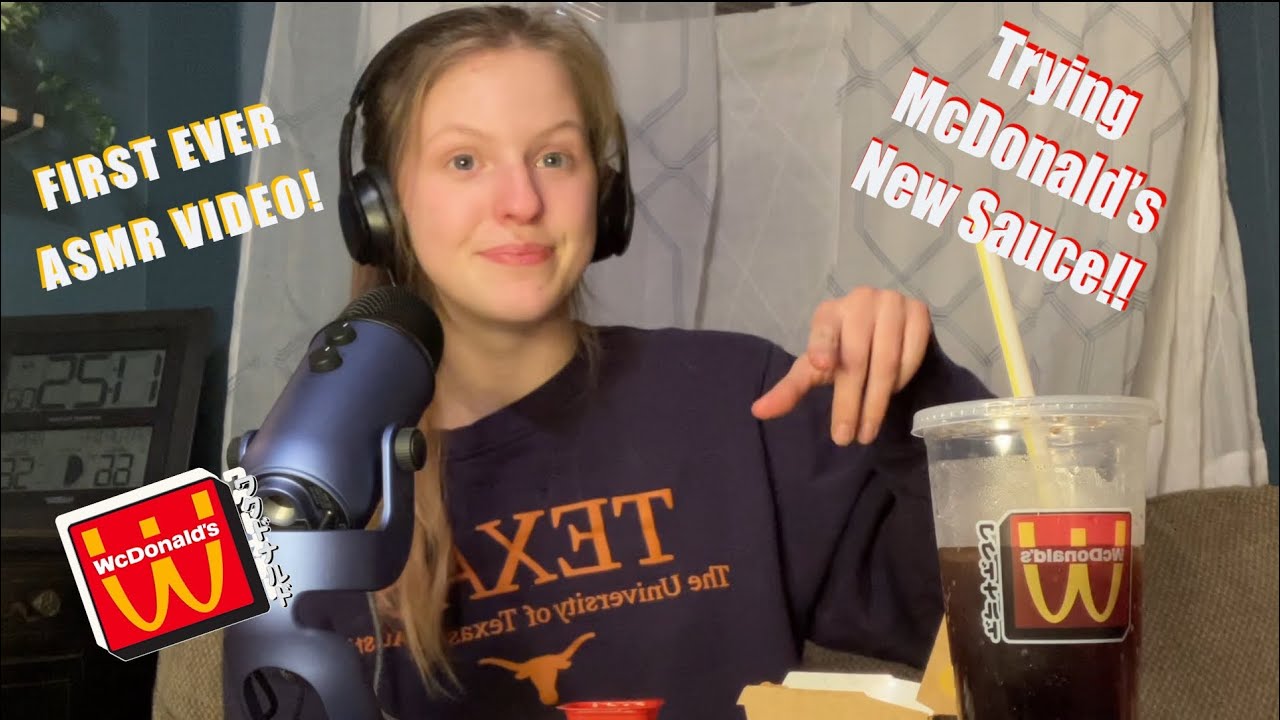 ASMR - Eating Chicken McNuggets & Trying McDonald’s New Sauce!