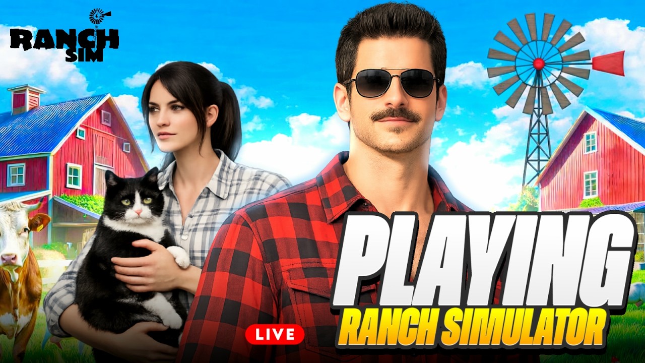 🔴 CHILL GAMING INAUGURATION OF NEW GOAT FARM 😱| RANCH SIMULATOR LIVE GAMEPLAY #ranchsimulato #live