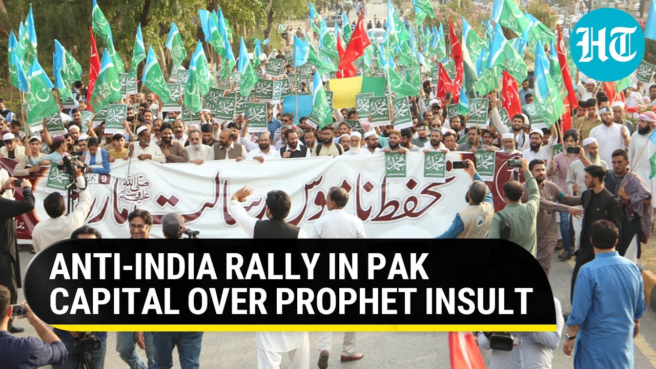Pak Islamists' anti-India march to Indian Embassy in Islamabad foiled | Prophet insult row