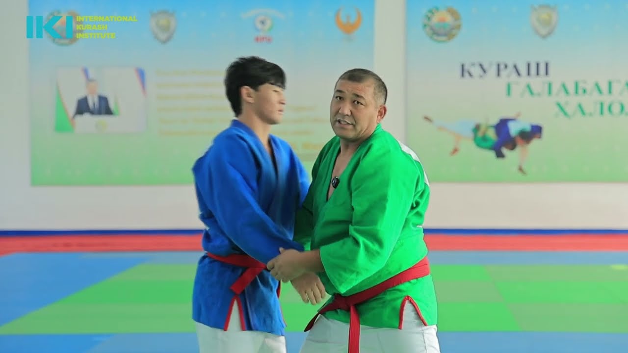 Kurash Usul: Group 3 - Cheel, Technique 16 - Quchoq bosma