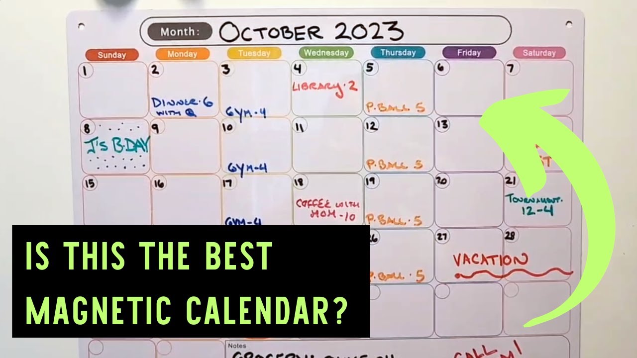 Mag-Fancy Magnetic Calendar With Dry-Erase Whiteboard Review