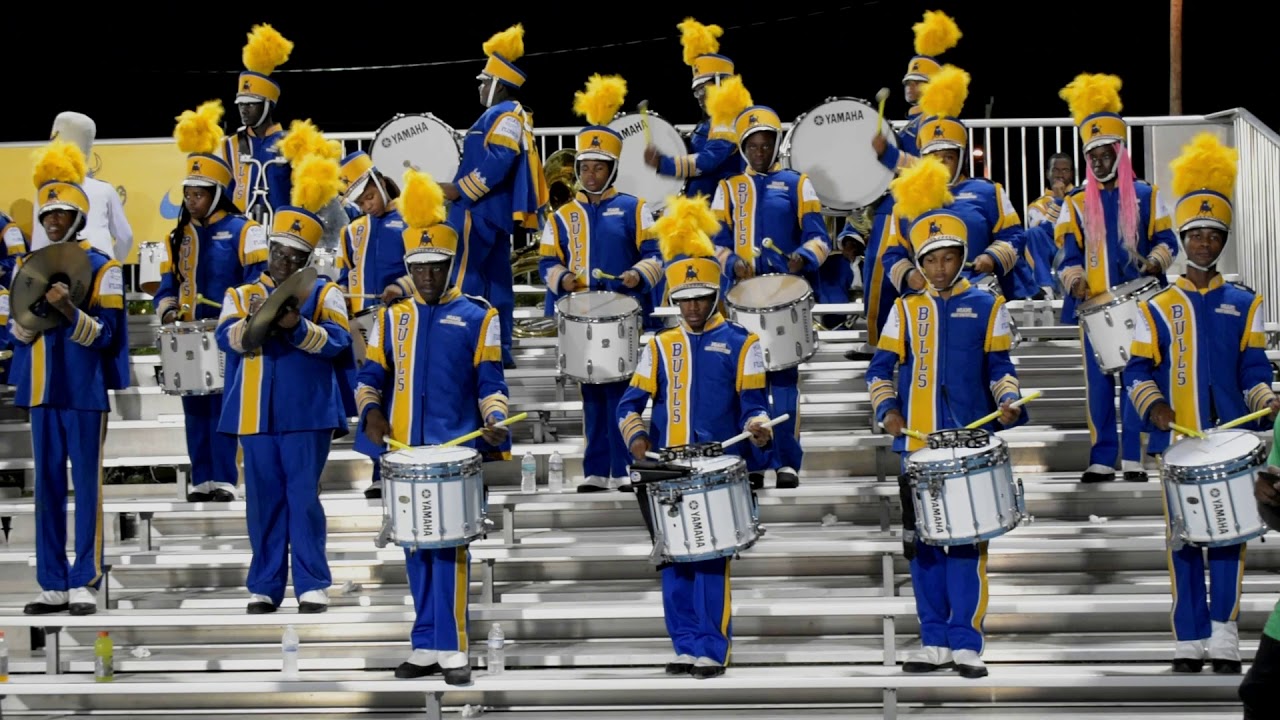 Miami Northwestern Marching Mighty Bulls Drumline 2018 Round 3 Playoff Game Playing 