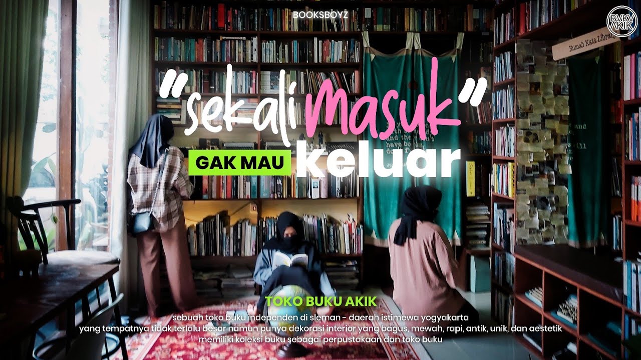 KALIAN HARUS KESINI !! - Toko Buku & Perpustakaan Dengan Dekorasi Bikin Ngiler | Booktube Indonesia