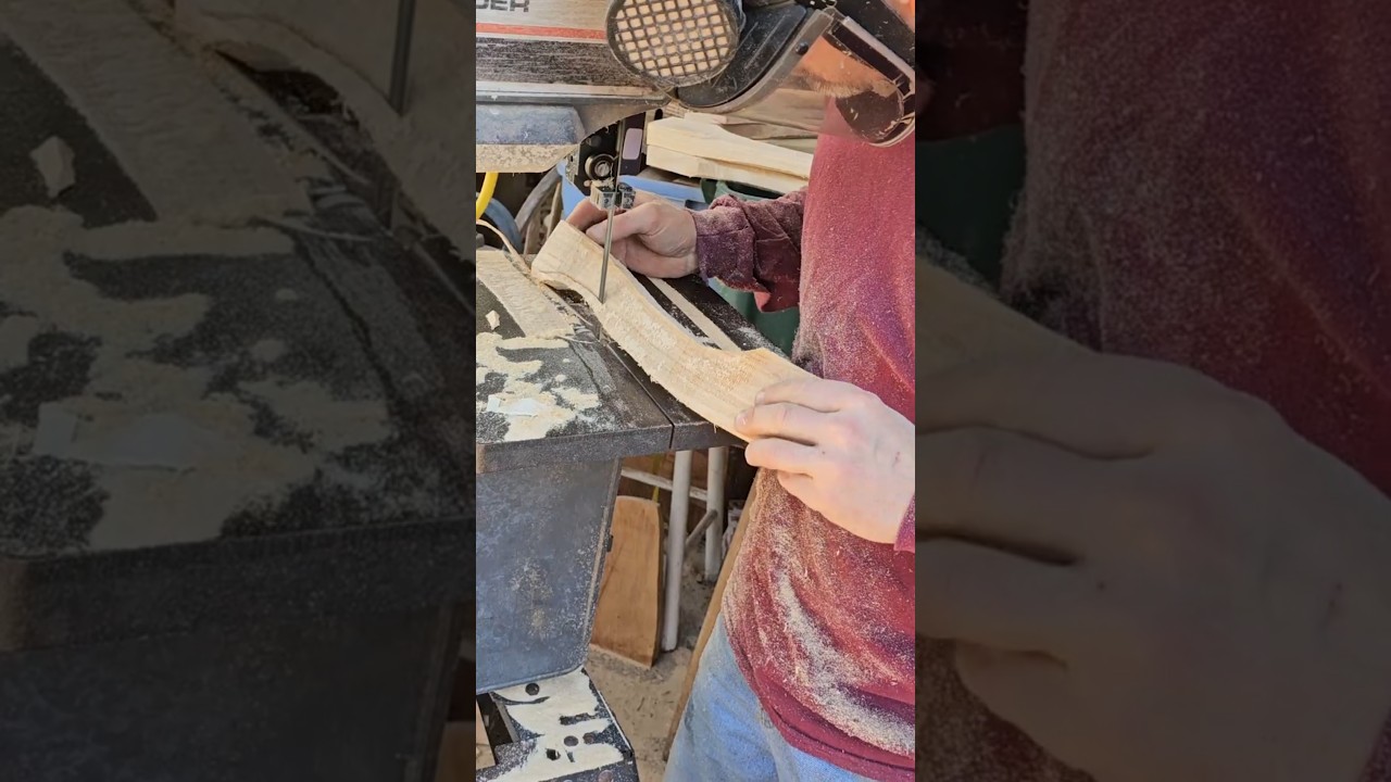 2 minute hatchet handle. #axe #woodworking #powertools #carving #wood #diy #maker