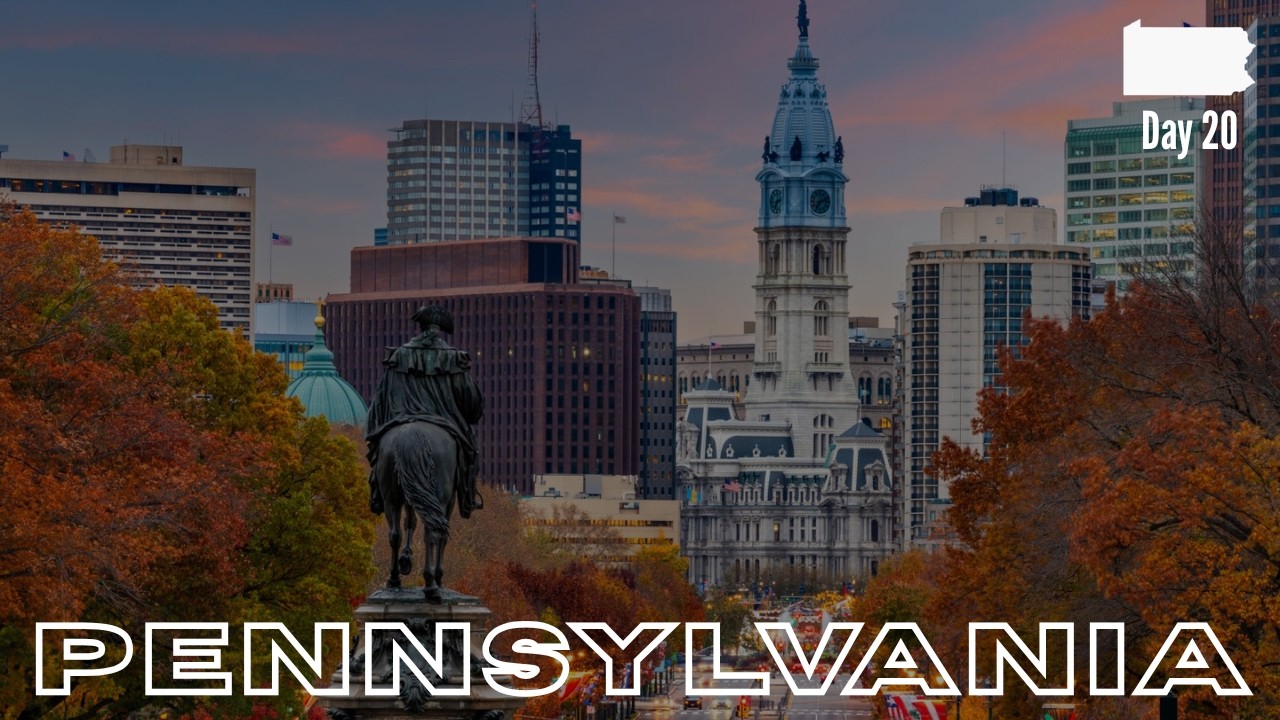 50 States Series, Pennsylvania (Day 20) - #usa #50states #series #pennsylvania