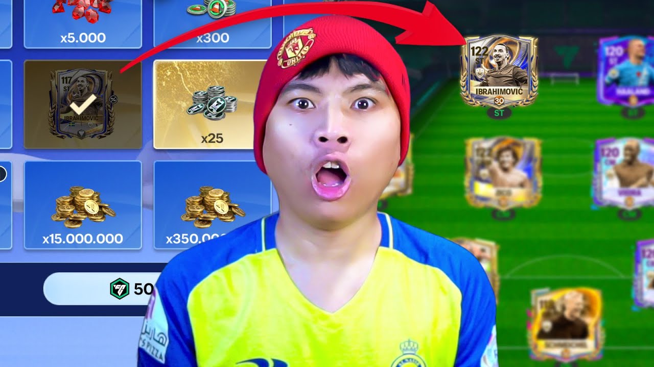 Hoki kali!! Terkuat Ibrahimovic OVR 117 OP kali buat sundulan di FC Mobile