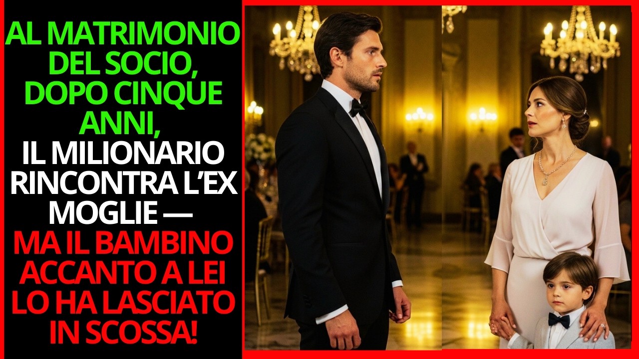 CINQUE ANNI DOPO, LA RIVEDE AL MATRIMONIO DEL SOCIO… E IL BAMBINO ACCANTO A LEI CAMBIA TUTTO!