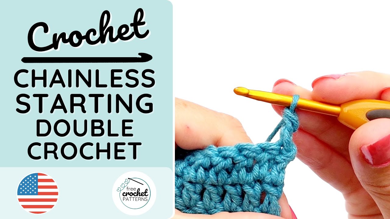 Chainless Starting Double Crochet (csdc)- How to crochet - 