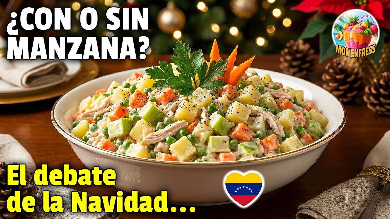 Ensalada de Gallina CON MANZANA 🍎 El Toque Dulce y Crujiente Perfecto