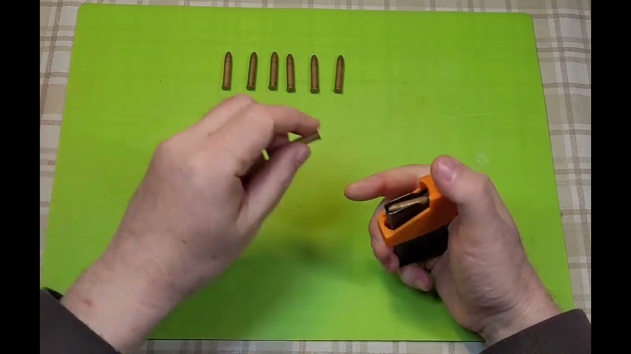 How to load Savage 93 .22 Magnum magazine with 3d printed loader