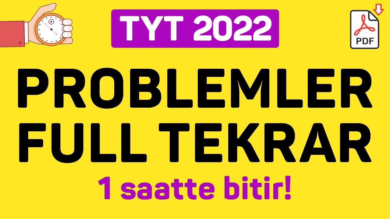 PROBLEMLER FULL TEKRAR KAMPI | 2022 | +PDF | ŞENOL HOCA