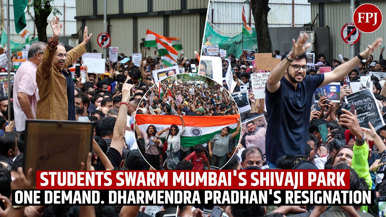 Aaditya Thackeray&rsquo;s Tiranga Protest Draws Massive Crowd in Dadar, Students Demand Pradhan&rsquo;s Exit