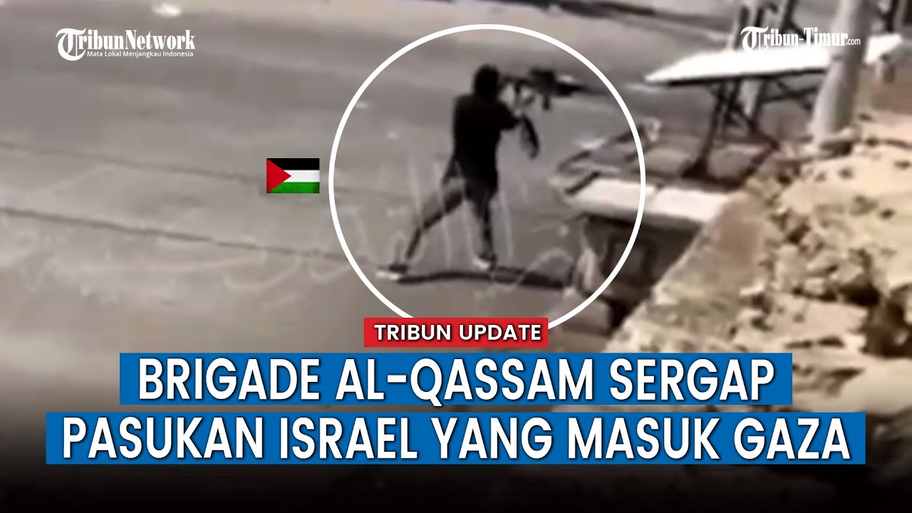 Kontak Tembak Pejuang Brigade Al Qassam Tentara Israel di Tengah Jalan