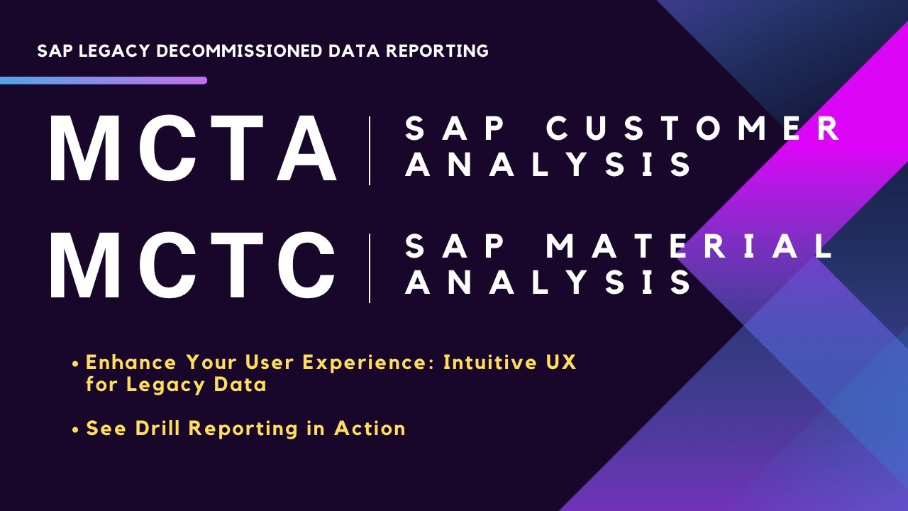 SAP Tcodes MCTA MCTC in legacy SAP vs Fiori Experience