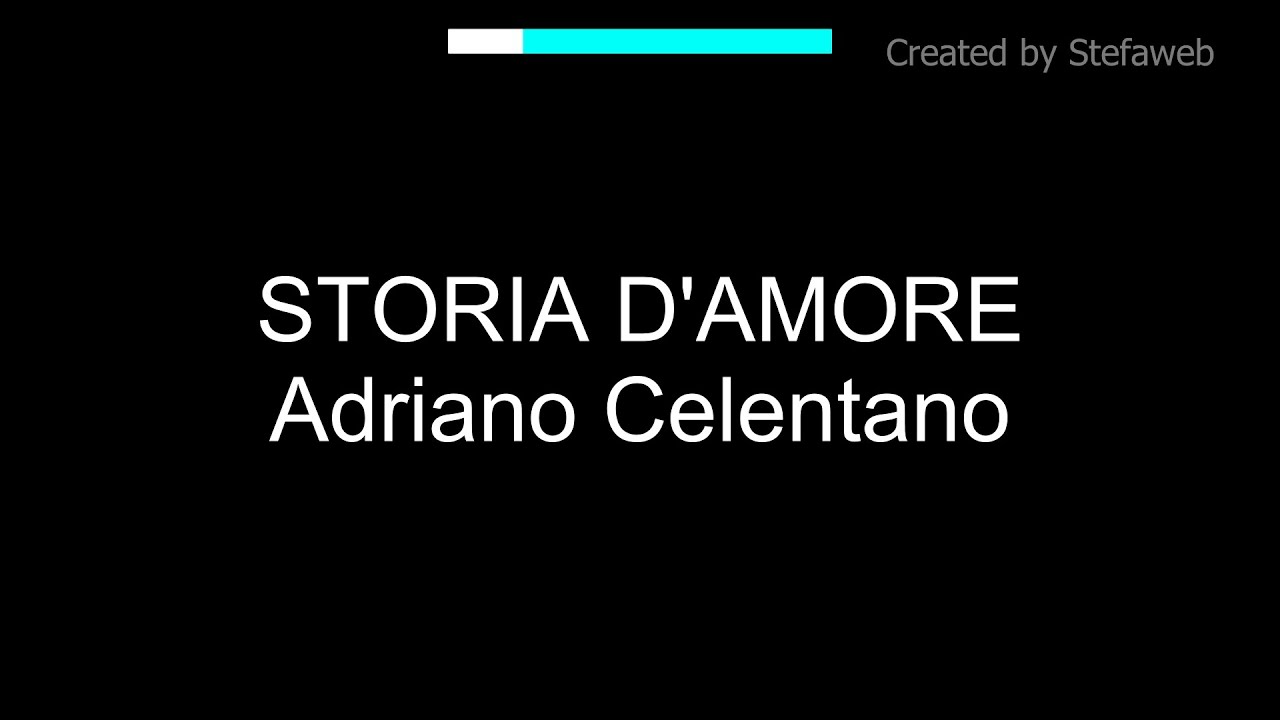 Adriano Celentano - Storia d'amore (Karaoke Originale + cori)