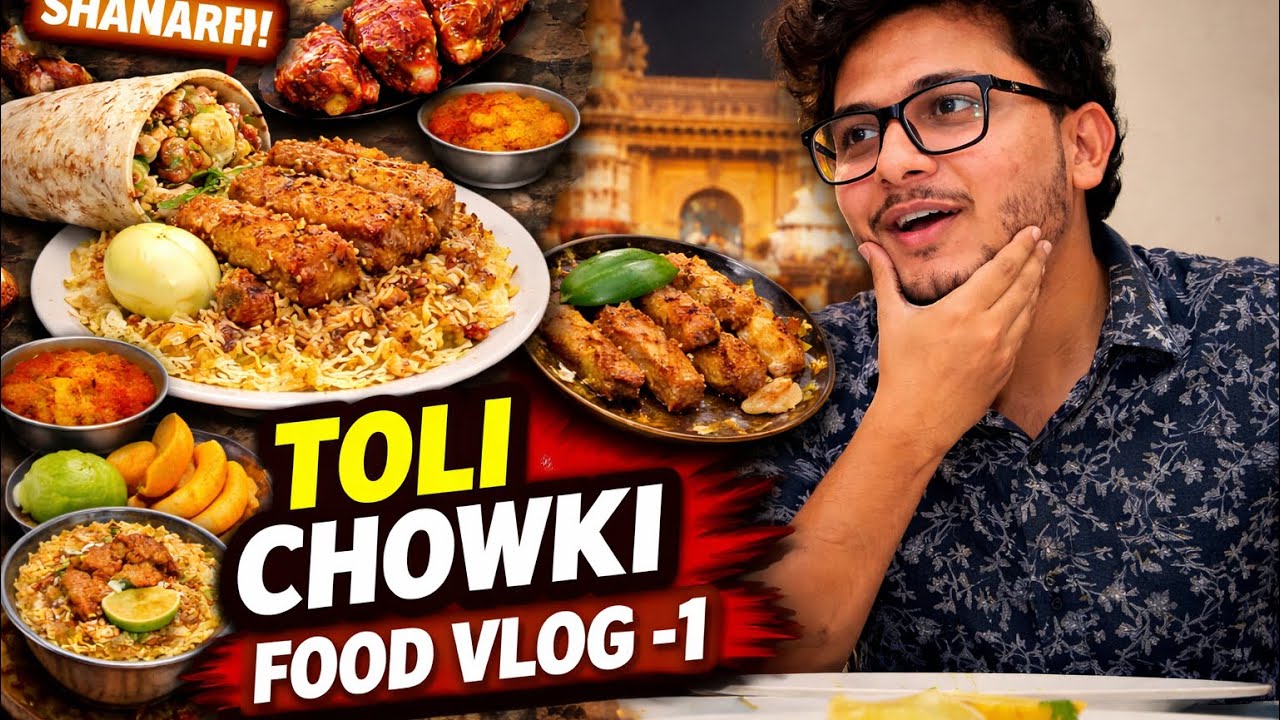 Toli Chowki Street Food Tour 😍 | Hyderabad’s Famous Food Spots | Food Vlog 1