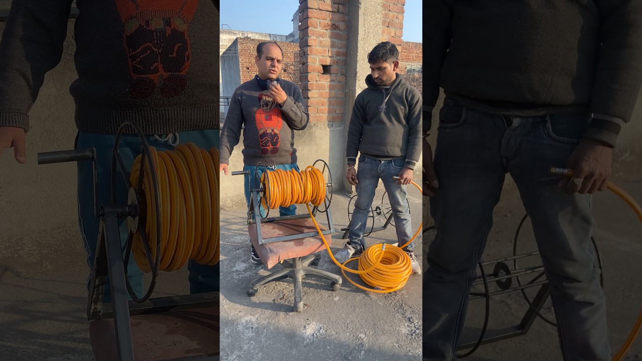 Kisan bhai ke kaam ki pipe lapetne ki machine 🚜 