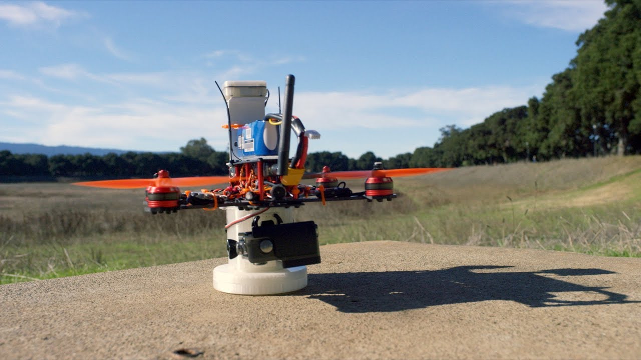 Stanford students design and build autonomous delivery drones
