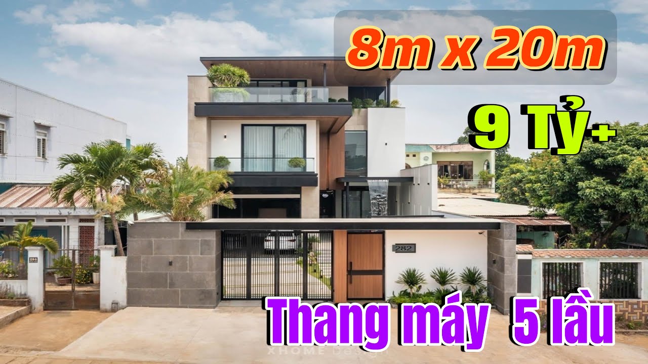 Biệt Thự Sân Vườn 8m x 20m có Thang Máy 5 Lầu | Rẻ Như Cho chỉ hơn 9 Tỷ Rộng Thênh Thang