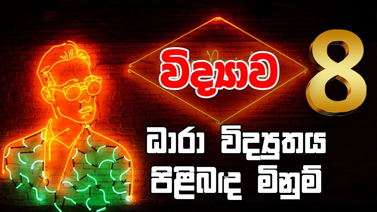 8 ශ්‍රේණිය විද්‍යාව - ධාරා විද්‍යුතය පිළිබද මිනුම් පාඩම | Grade 8 Science | Electricity