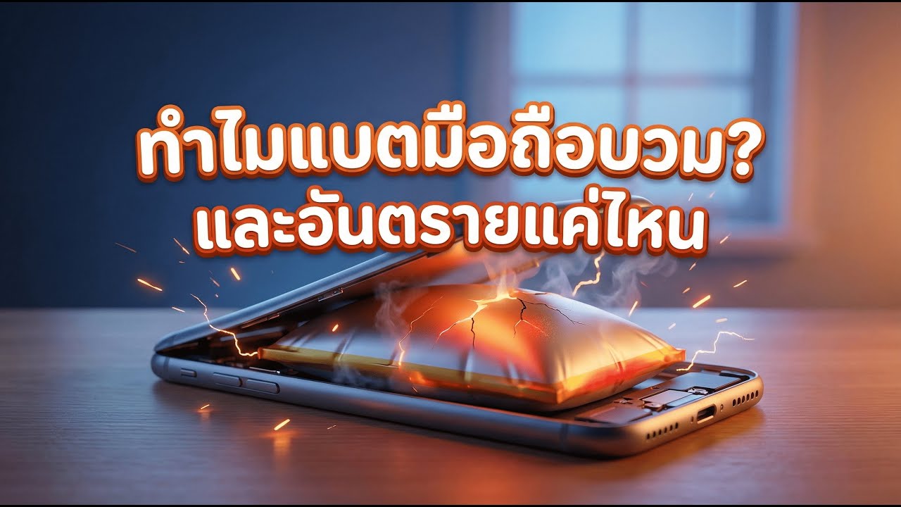 ทำไมแบตมือถือบวม? และอันตรายแค่ไหน | ปริศนารอบตัว