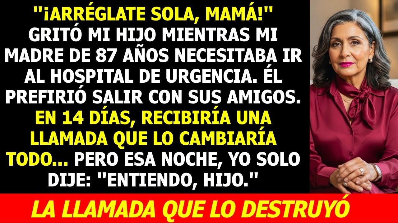 Me Abandonó Con Mi Madre de 87 Años    Dos Semanas Después Recibió Una Llamada Que lo Heló