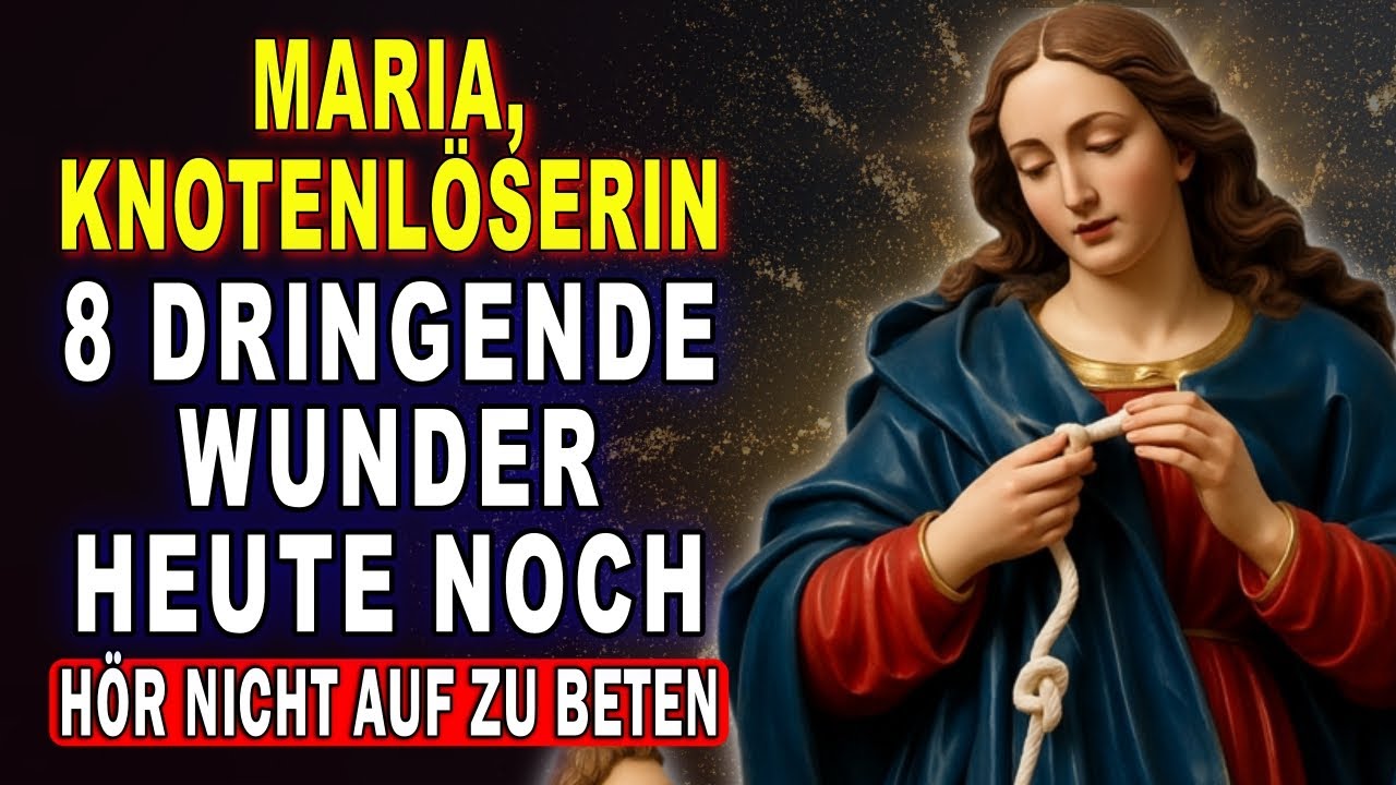 Rosenkranz zur Jungfrau, die die Knoten löst 💗 8 Knoten von Schulden und finanzielle Wunder HEUTE