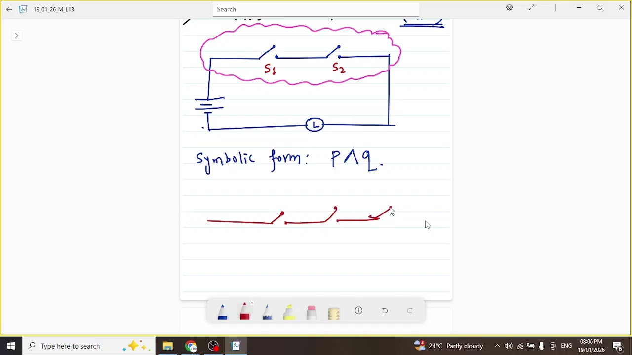 Application of Logic to Switching Circuits I Part 1 I Mathematical Logic I Class XII