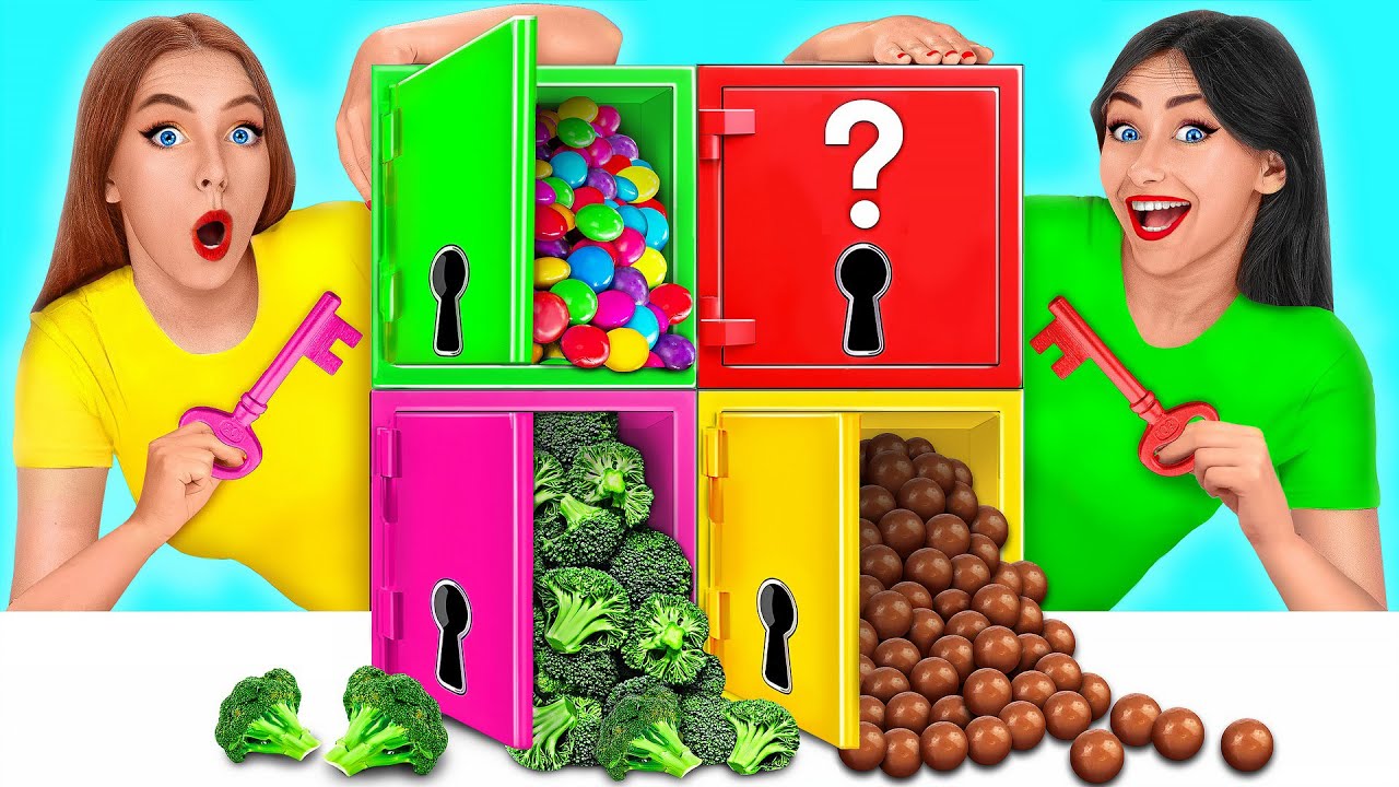 حل التحدي الغموض من 1000 مفاتيح | حروب المزحة Multi DO Food Challenge