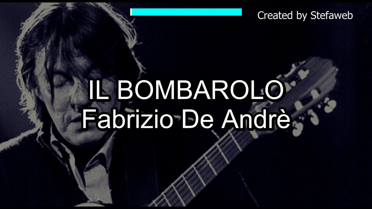 Fabrizio De Andrè - Il bombarolo (Karaoke Originale)
