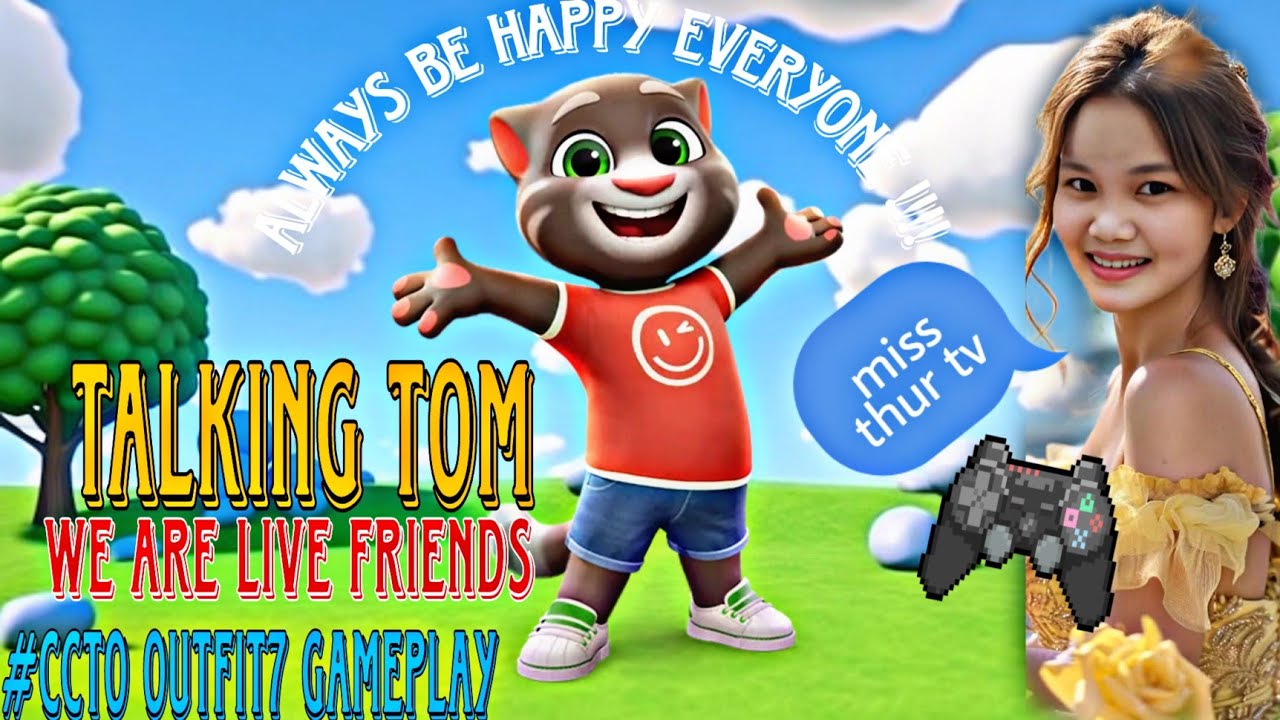 TALKING  TOM 100 percent  HAPPY GAMEPLAY!!  Join The  FUN ! #TALKINGTOM#Asmr#shorts