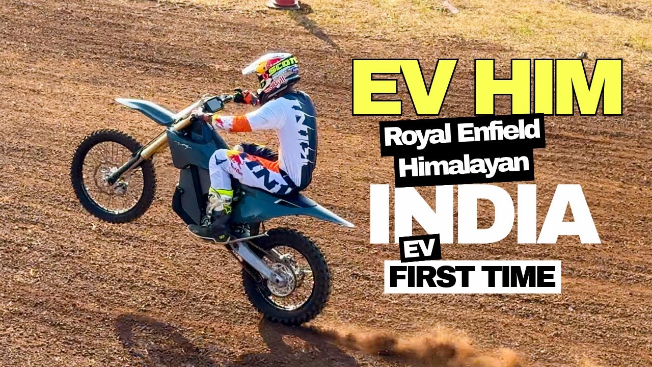 Electric Himalayan From Royal Enfield | HIM EV Ultimate Electric Adventure Tourer in Action!